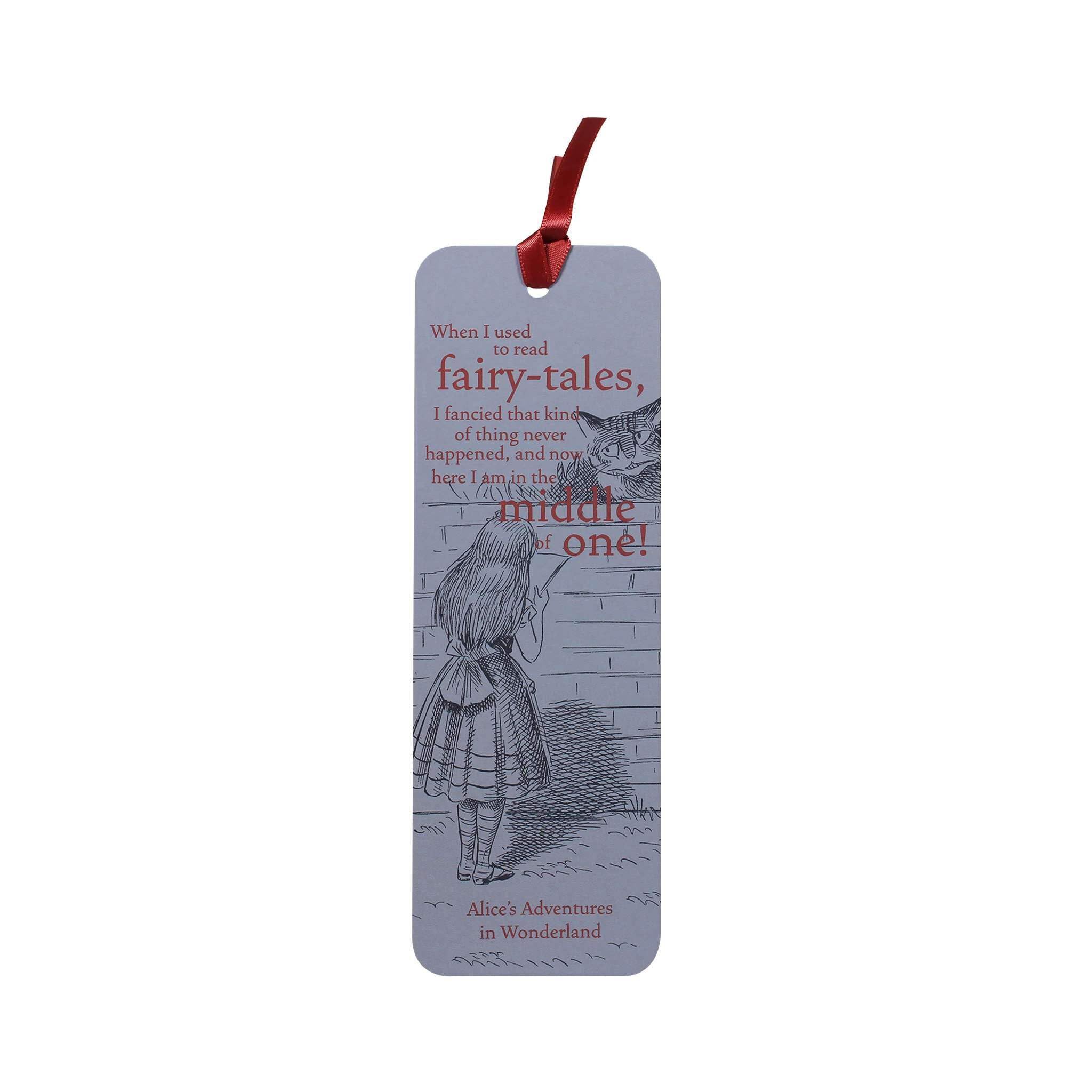 Half Moon Bay Alice in Wonderland Paper Bookmark | Book Markers for Women & Teacher | Alice in Wonderland Gifts & Gifts for Book Lovers | Reading Accessories & Bookish Gifts