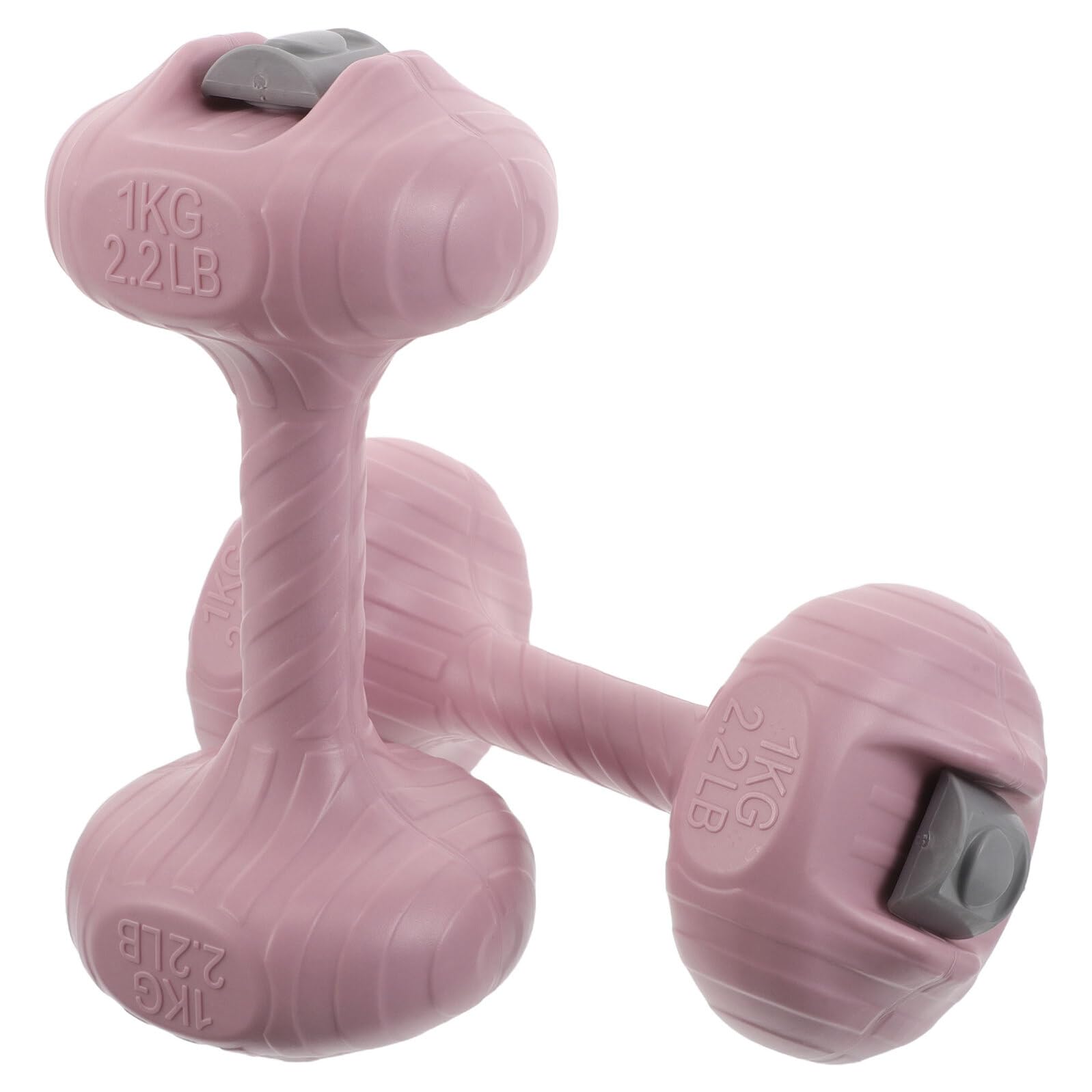 Toyvian 2 pièces Haltères Aquatiques Remplissables Poids Ajustables pour Exercices Aquagym Légers et Antidérapants pour Entraînement à Domicile et Voyage de Rose