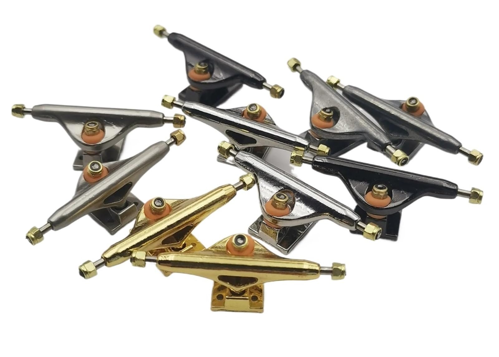 Fingerboard Trucks Fingerboard Truck 34 mm para Finger Monopatín (plata)
