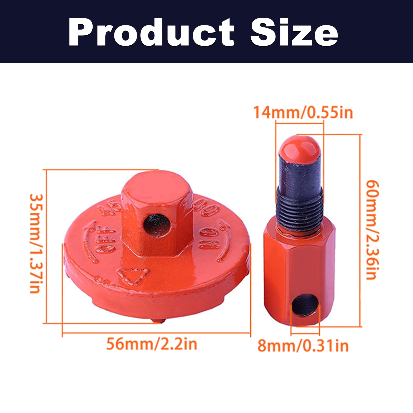 Herramienta de extracción de embrague para Husqvarna Rancher 340 345 346 350 351 353 445 450 455 460 502 54 16-03, motosierras 2 ciclos 45/52/58
