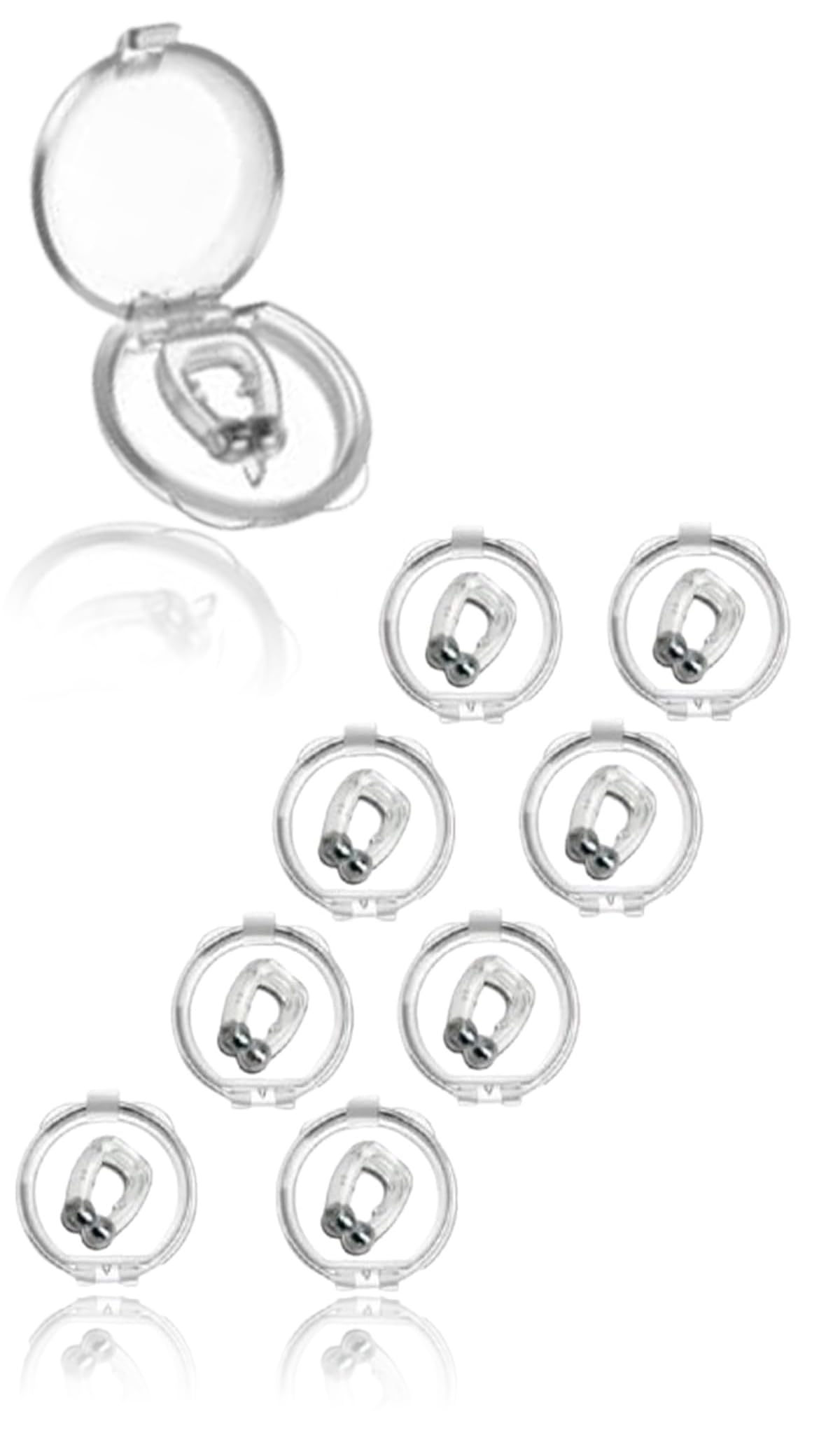 Effective Anti-Snoring Devices - Silicone Magnetic Nose Clip - Stop Snoring and Improve Sleep Quality Effective to Stop Snoring - 8PCS