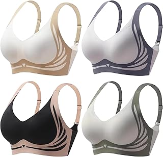 Bras for Women,Wireless Push-Up Bra,Super Gather...