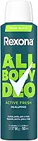 Rexona All Body, Desodorante Corporal Aerossol, Para o Corpo Todo, Active 150ml