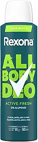 Rexona All Body, Desodorante Corporal Aerossol, Para o Corpo Todo, Active 150ml