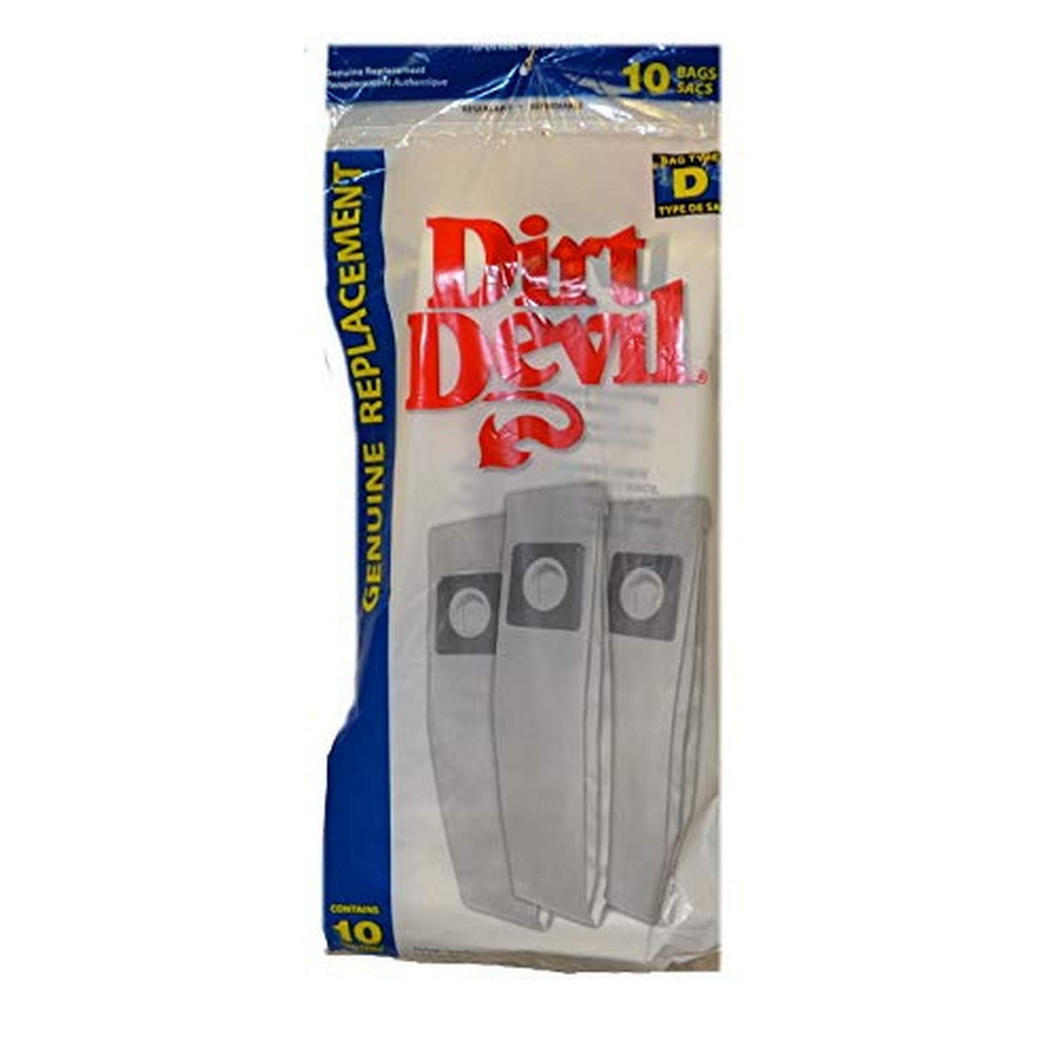 Dirt DevilRoyal 3670148001 Paper Bag, Type D Soft Body Upright 10 Pk