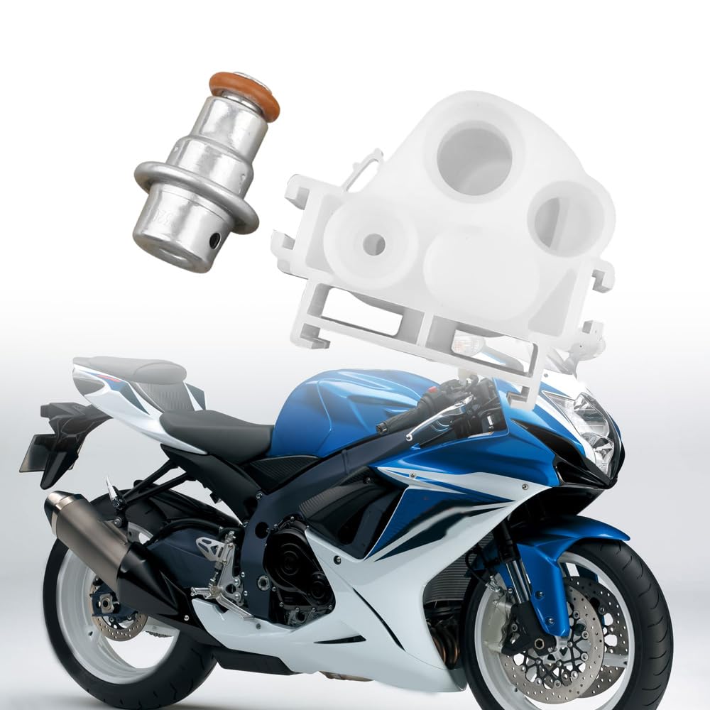 Baceyong Filtro regolatore di pressione del carburante per moto, compatibile con Suzuki GSX-R 600 750 1000 2008-2010 15610-27G00 15100-37H00-000