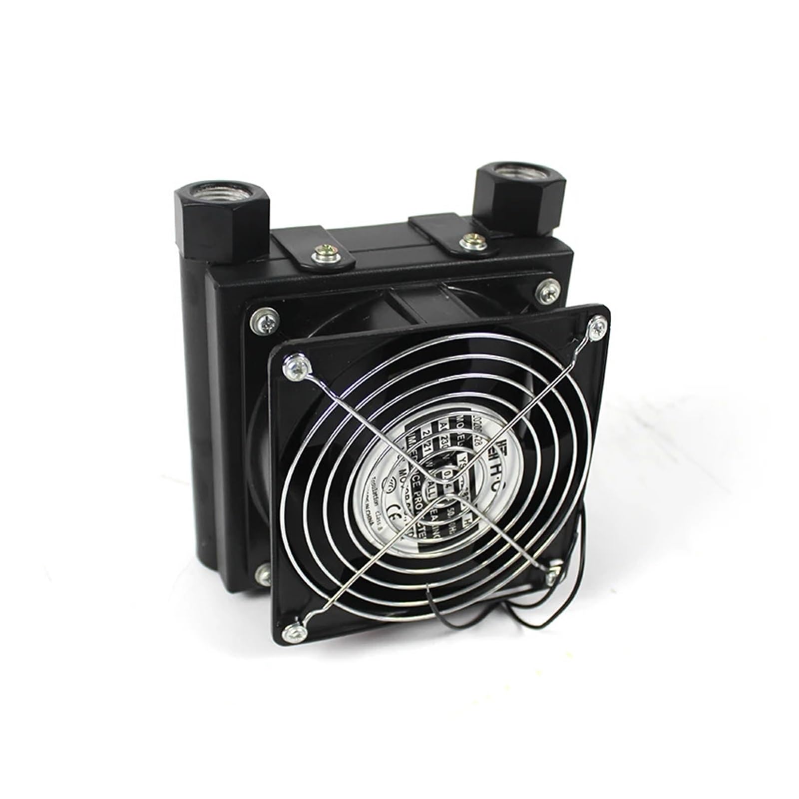AF0510T-CA Mini 5L/Min Luftkühler Hydraulikkühler Luftgekühlter Ölkühler-Wärmetauscher for CNC-Hydrauliksystem Hohe Leistung(1/2",DC24V)