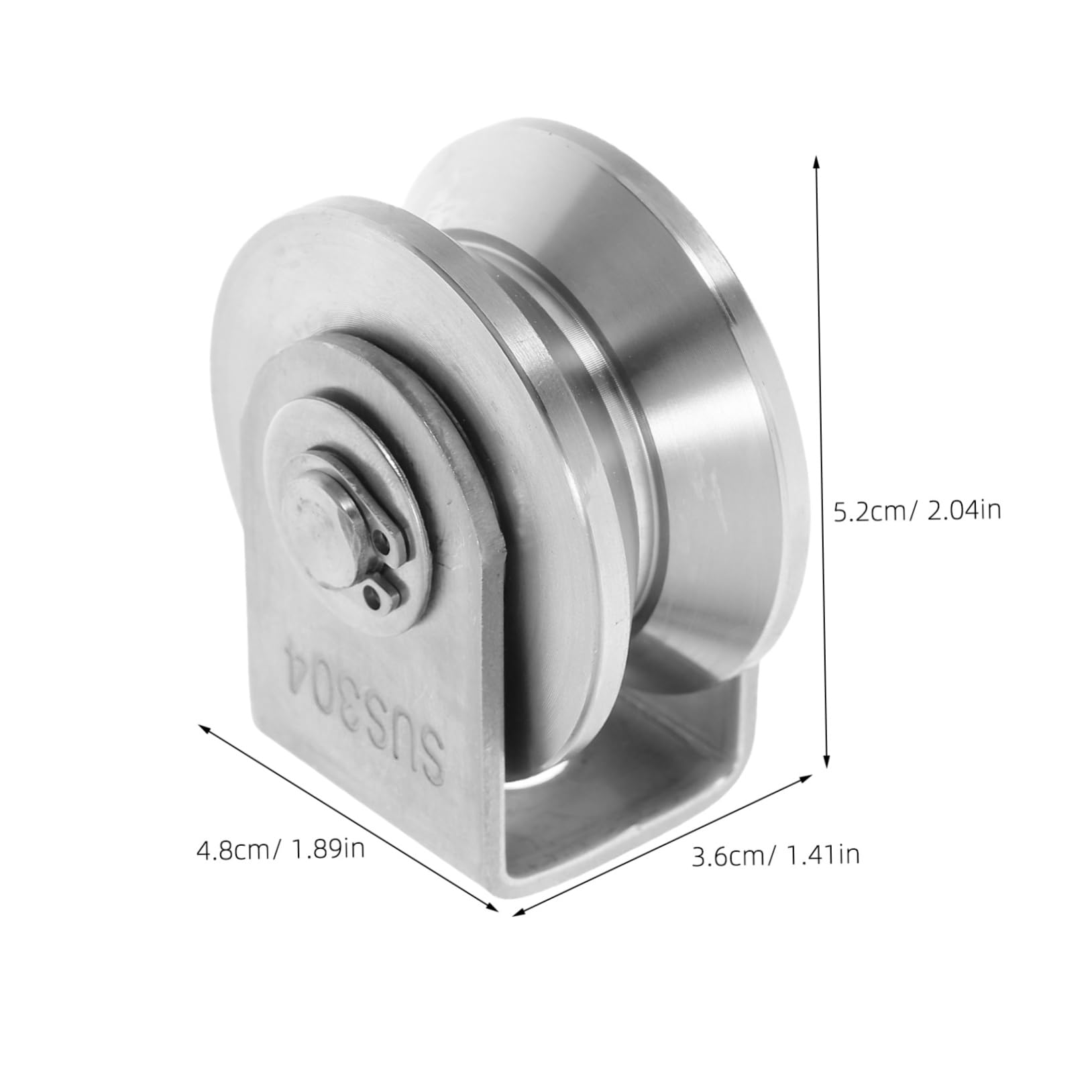 SOLUSTRE Rigging Pulley Set 2pcs Heavy Duty Rope Pulley Ball Bearing Marine Sliding Gate Wheel for Door Track