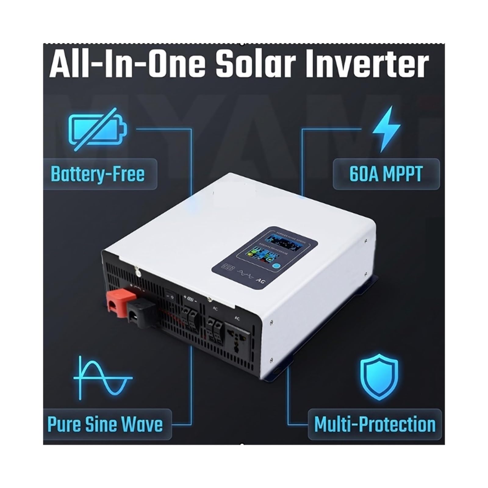 Inverter solare off-grid, inverter solare ibrido MY-ES1000 MPPT 1300W