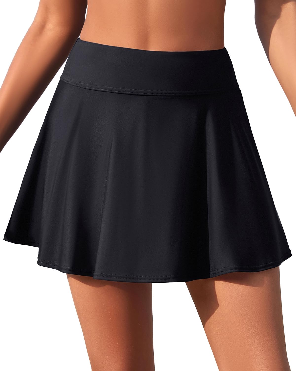 Women Swim Skirt Tummy Control Swimsuit Skirt High Waisted Bathing Suit Bottom (Available in Plus)-image-31