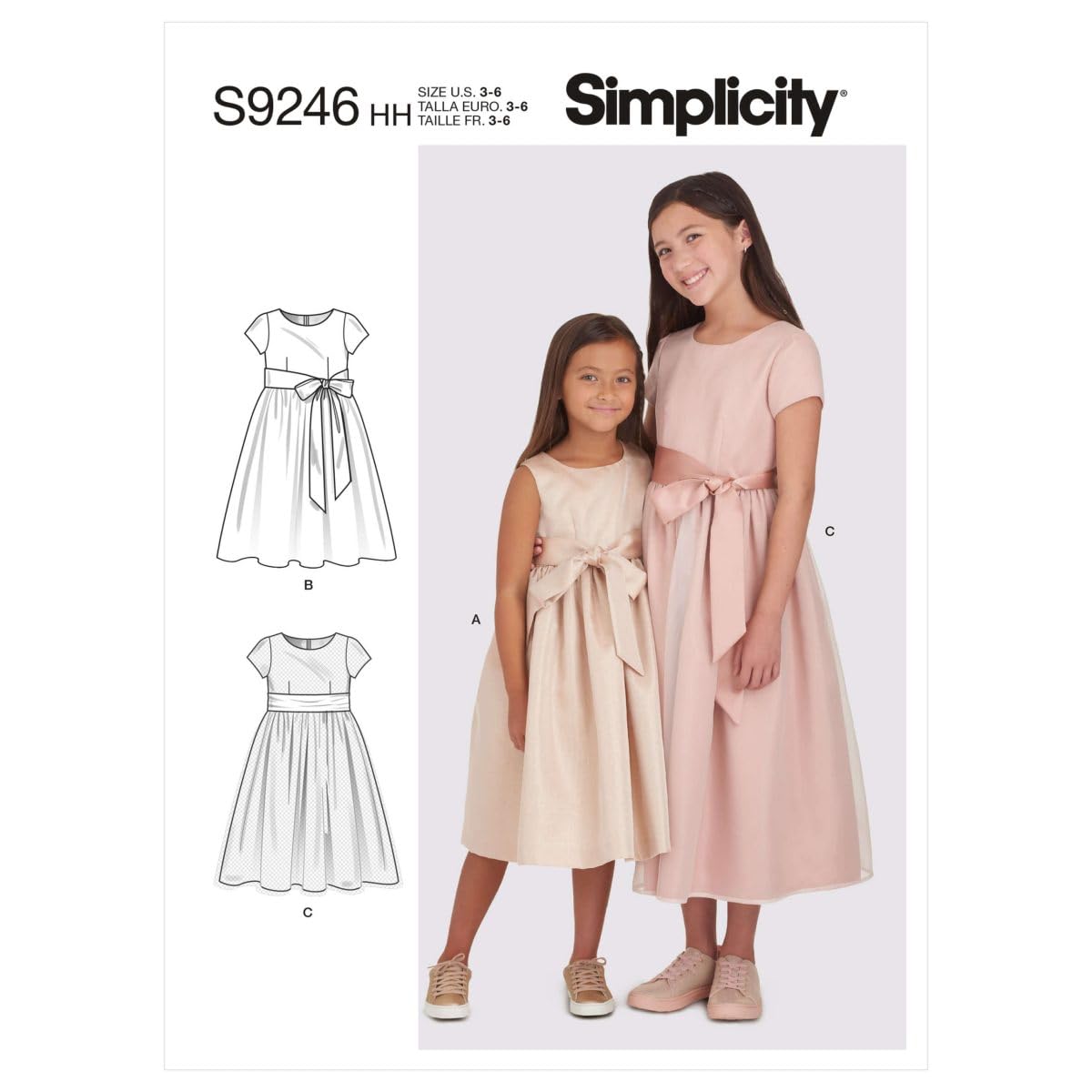 Simplicity SS9246K5 Child/Girl Dress 7-8-10-12-14