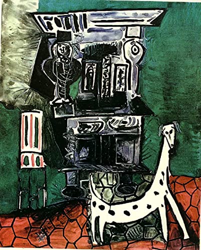 DTAUPREB Fauteuil Pablo Picasso avec peinture de chien par numéros pour adultes et enfants Kits de peinture à l'huile de bricolage cadeau de toile