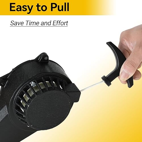 Miniatura 2 de HIAORS Arrancador de aleación de retroceso compatible con SYX Moto 50cc Dirt Bike 47cc 49cc 2 tiempos SSR SX50 Apollo Coolster QG-50 Xpro Holeshot