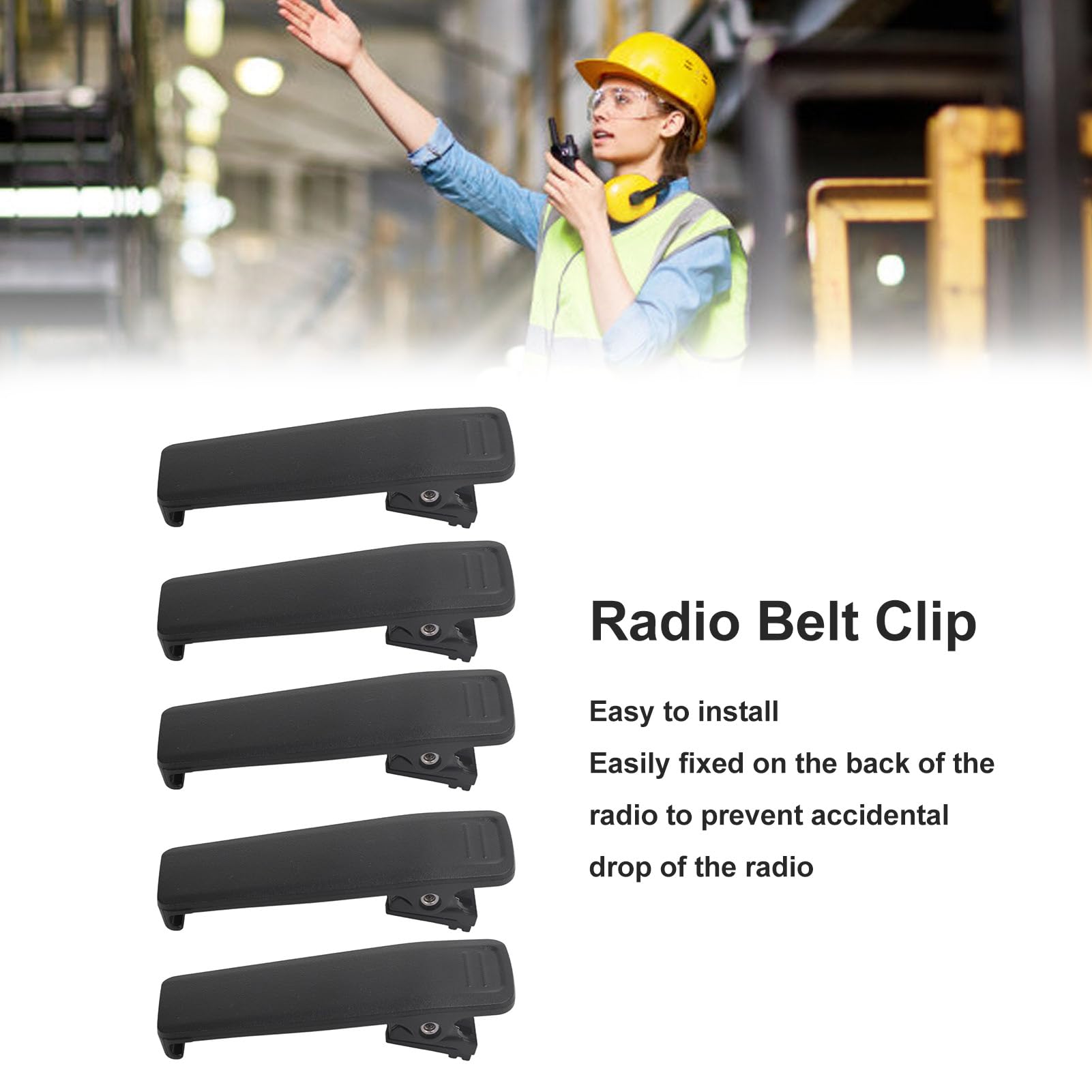 Clip de Ceinture pour Talkie-walkie IC705 ID52E ID51E ID31E IP503H IP100H IP501H BP307 BP290 BP294