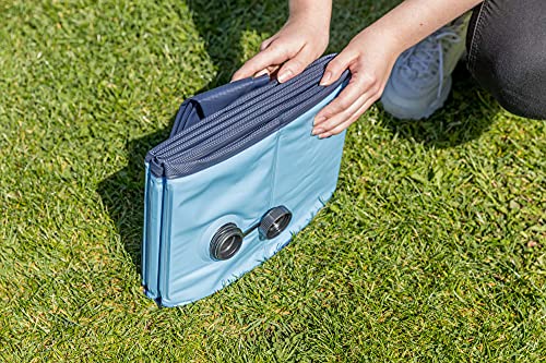Trixie Hundepool 70 × 12 cm in blau/grau- faltbares Hundeplanschbecken mit rutschfestem Boden & robuster Wandkonstruktion ohne Aufpumpen -39480