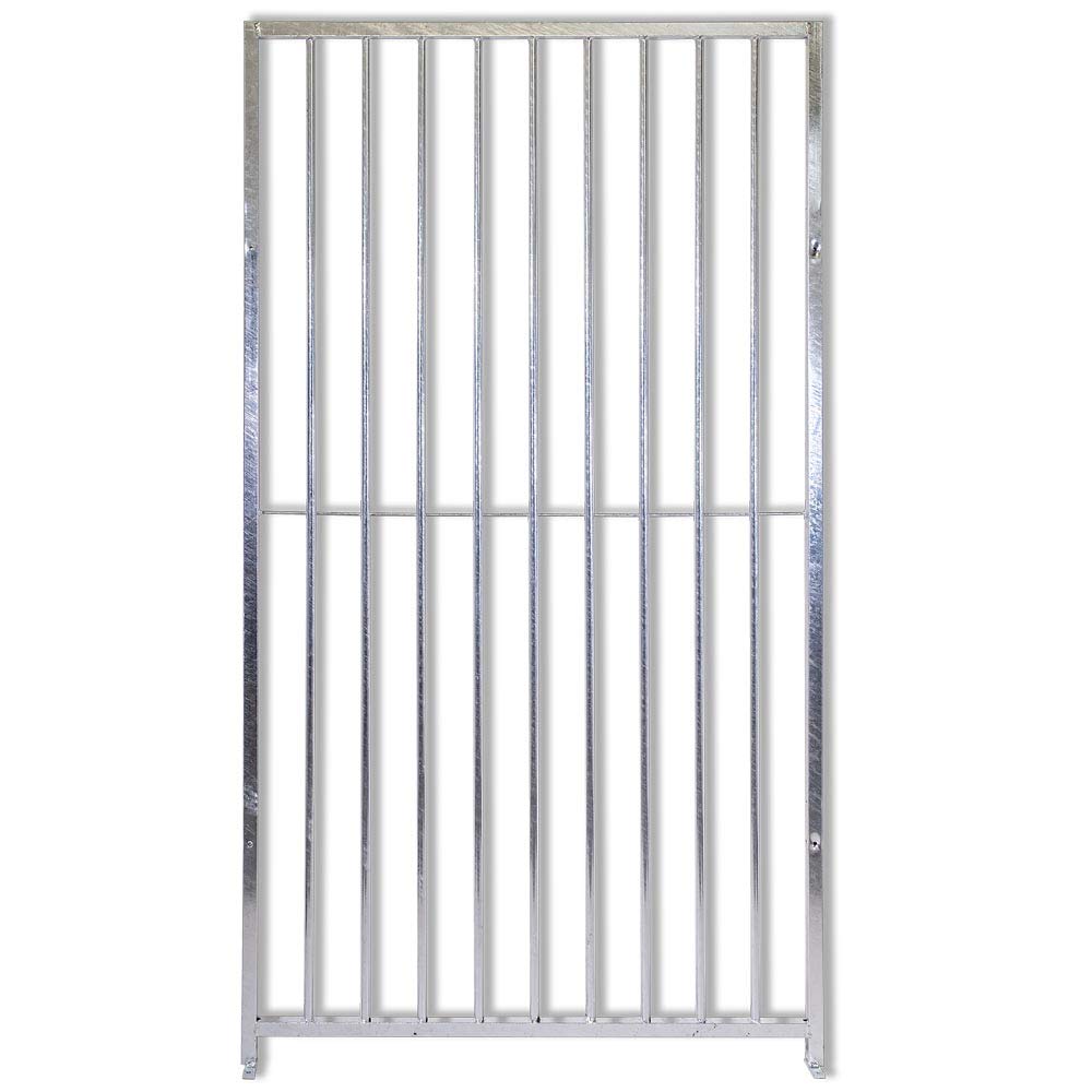 Pannelli Zincati Zincatura a Caldo Anticorrosione Recinzioni Box Cani Animali Esterno da Giardino Canili Cantieri Depositi Facile Montaggio Componibile (Pannello Griglia Tubolare 100x180h)
