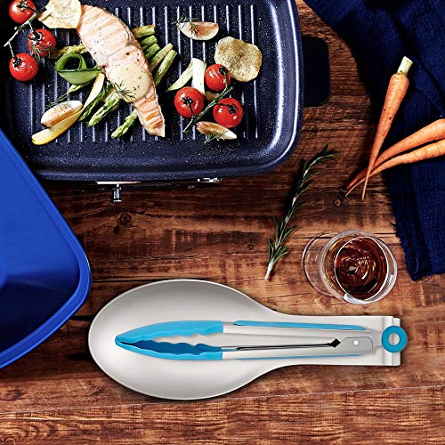 Lianyu X5-THK3-RBS9 Spoon Rest Set Of 2, Stainless Steel Spatula Ladle Holder, Kitchen Utensil Stove Spoon Rest Holder, Brushed Finish thumb #5