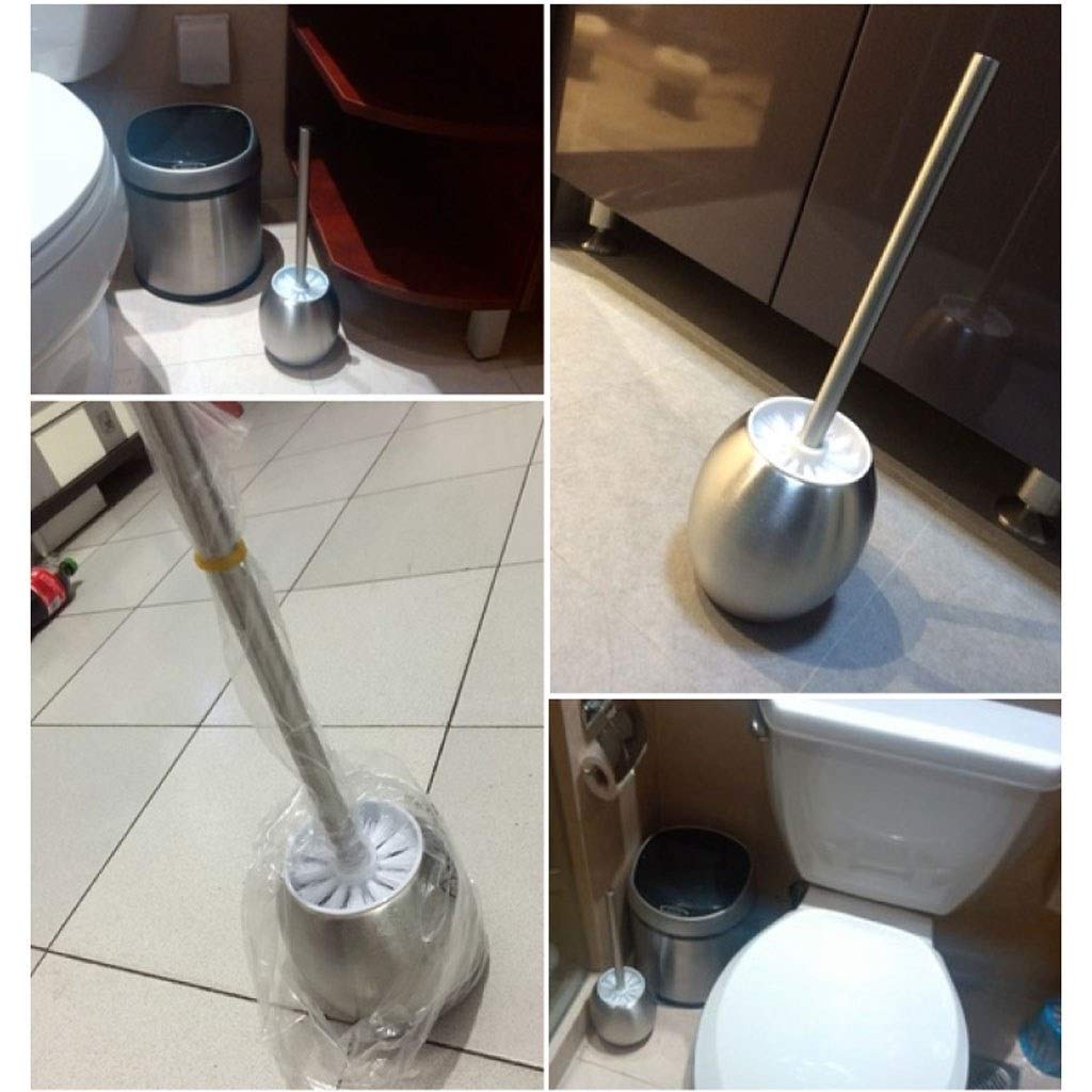 Uchwyt na szczotkę toaletową Nowoczesne wolnostojące narzędzie do czyszczenia Szczotka toaletowa ze stali nierdzewnej 12,5 cm * 35 cm Szczotki toaletowe, szczotka toaletowa z uchwytem