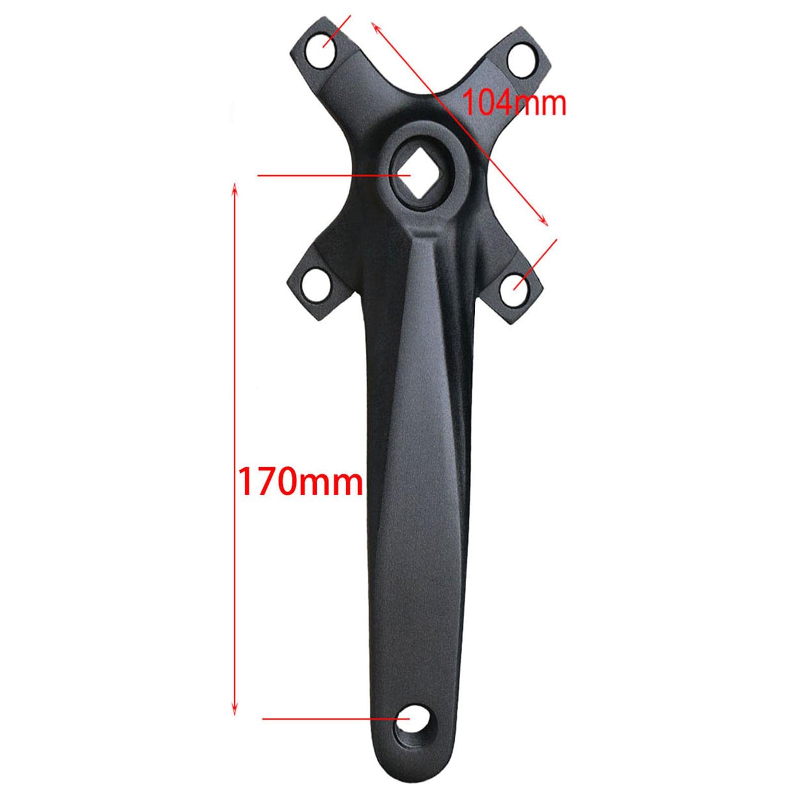 harayaa Guarnitura per Bicicletta in 2 Pezzi con Pedivella Come Set di Guarnitura E Pezzo di Ricambio Realizzato in Lega di Alluminio Leggera