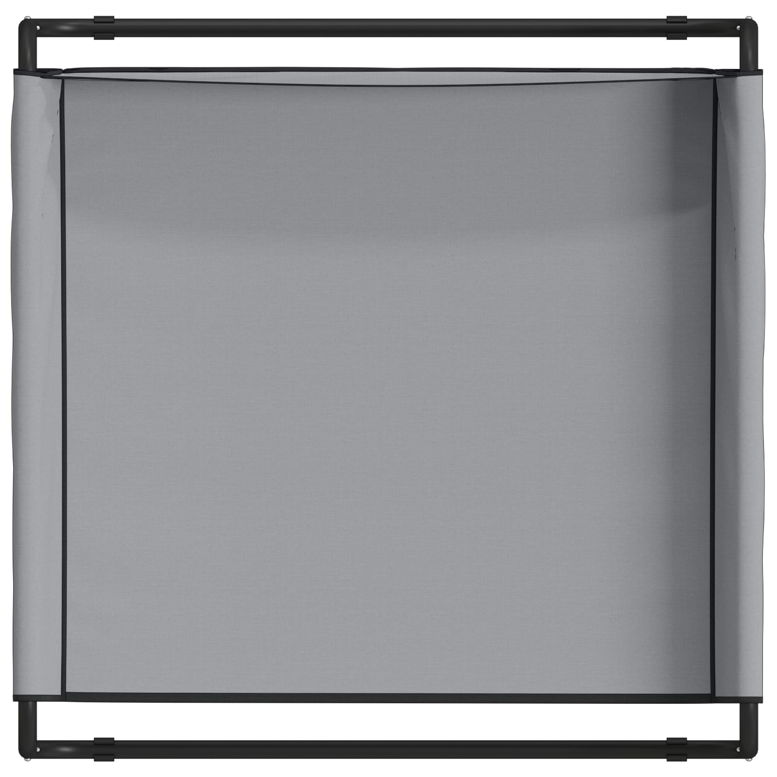 Cama elevada para perros, color gris claro, tela Oxford, estructura de acero, refrescante, 57 x 57 x 24 cm, para perros medianos y medianos