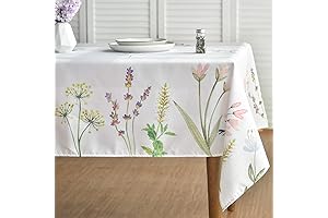 Horaldaily Easter Watercolor Floral Tablecloth