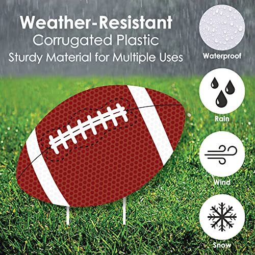 End Zone - Football Lawn Decorations - Outdoor Baby Shower Or Birthday Party Yard Decorations - 10 Piece #TOP4