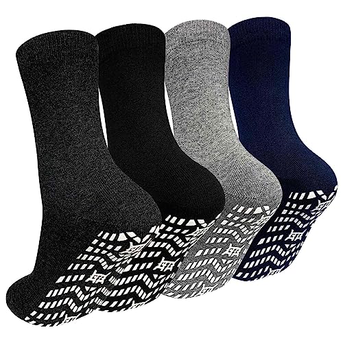Image of Artfasion Non Slip Socks Men: Grip Anti Slip Socks for Seniors Hospital Yoga Pilates