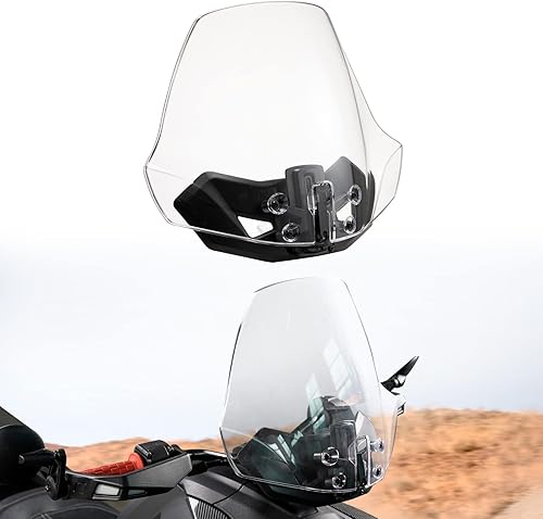 Miniatura 9 de A & UTV PRO Parabrisas Adventure Wider para Can Am Ryker 600, 900, accesorios Sport & Rally, deflector de viento ajustable XXL con revestimiento