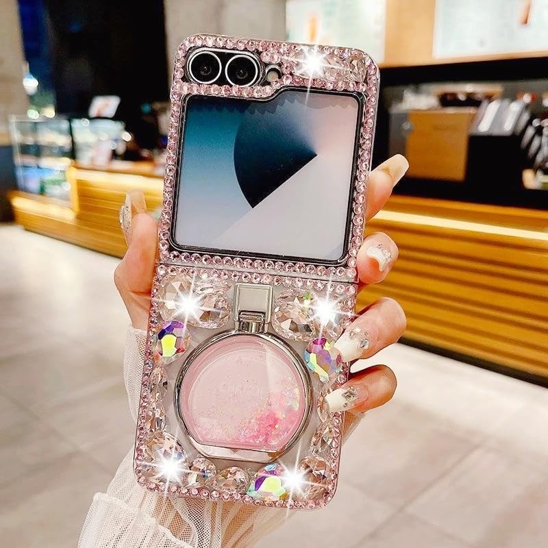 キラキラ⭐️　ポーチなど Amazon.com: for Samsung Galaxy Z Flip 6 /Z Flip 7 Fe Case Bling