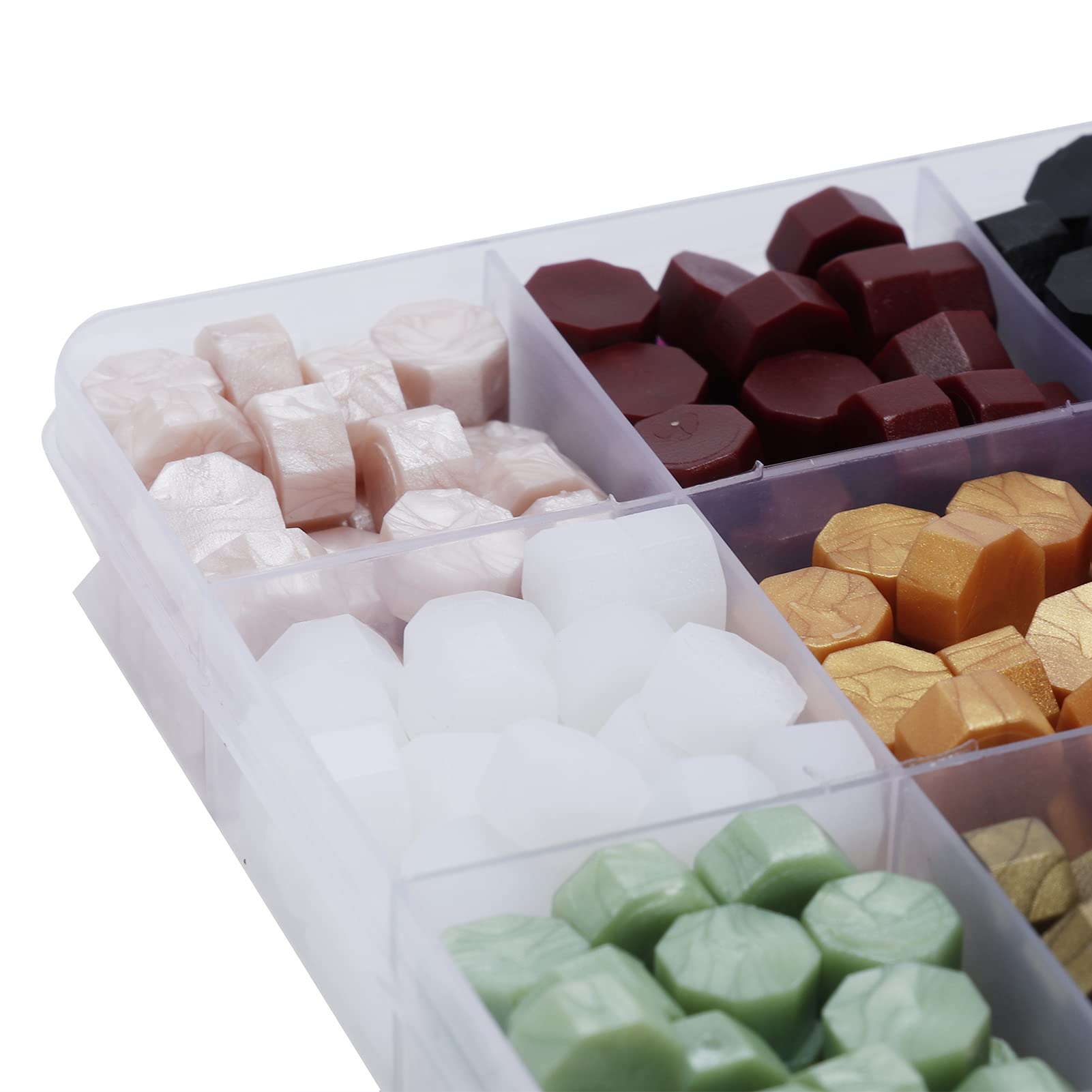 Kit di Perline di Ceralacca in 24 Colori con Cucchiaio e Timbro per Decorazioni Artigianali Fai-da-te in Occasione di Matrimoni Ed Eventi