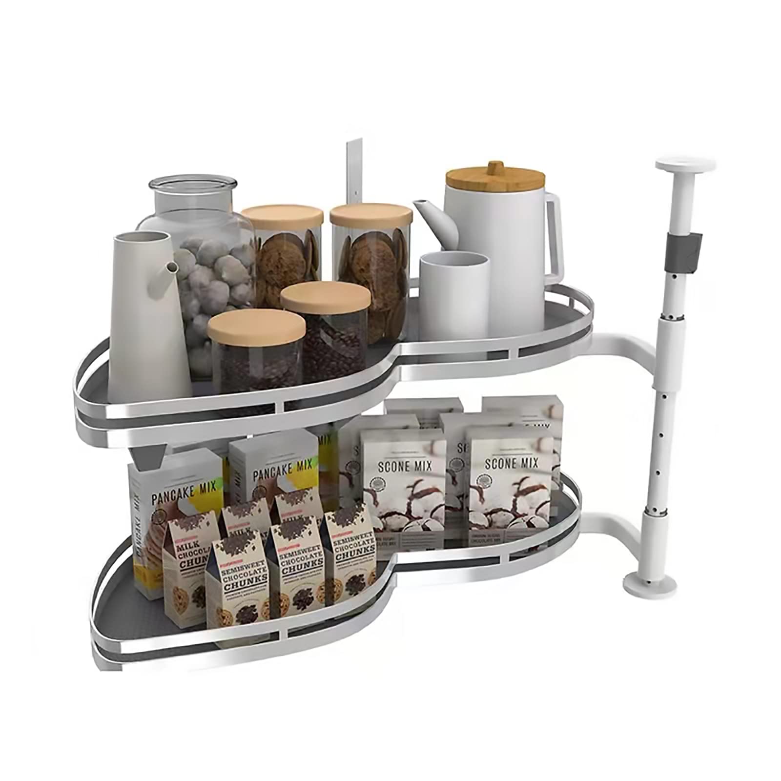 Buy HAVEITS Corner Pull Out Organizer, 2Shelf Soft Close