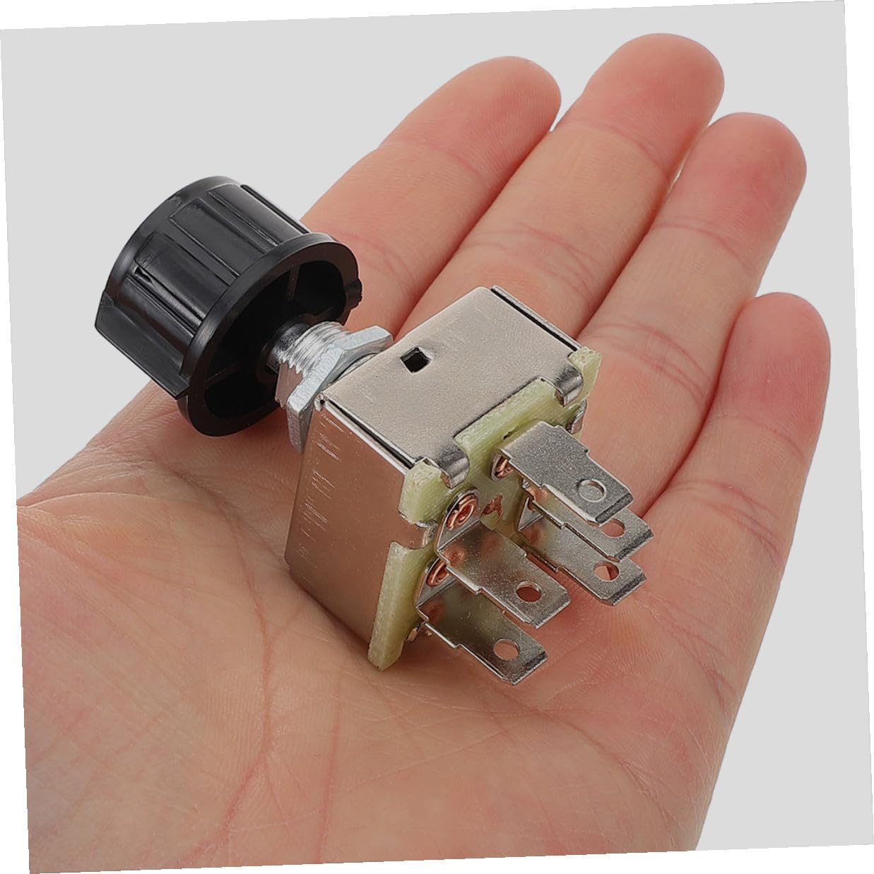 2pcs Rotary Air Conditioning Blower Motor Switch with 3-Speed Control Knob Universal Car A/c Fan Volume Selector Compatible for Automotive Climate Control Systems