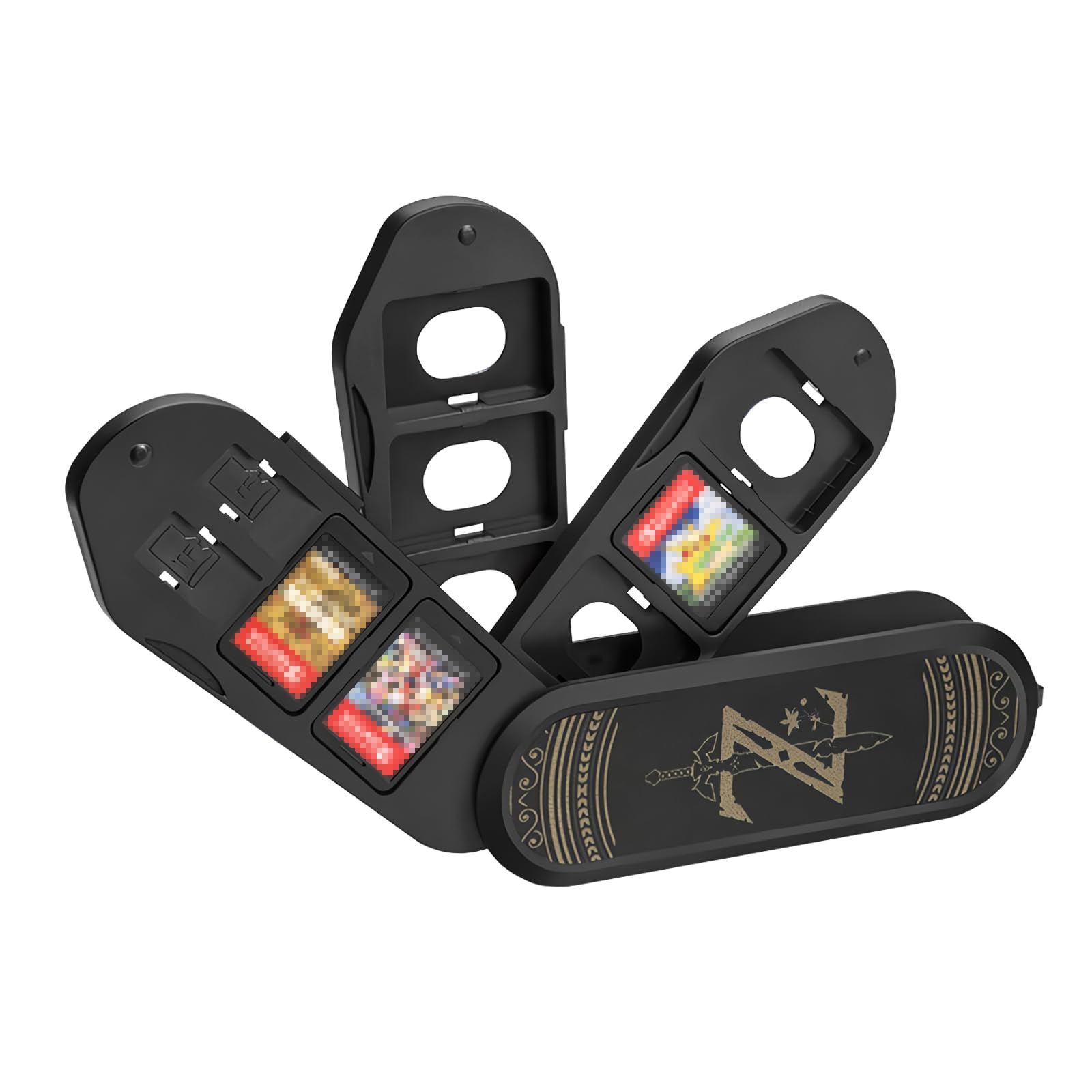 Étui pour cartes de jeu Nintendo Switch, support de cartes de jeu créatif pour jeux Nintendo Switch avec 8 emplacements + 2 emplacements TF (Zelda)