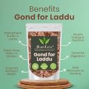 HarviTatva Gond for Laddu Whole | Natural Edible Gum | Dink, Antu, Gaund, Gundar, Tracaganth | Raw Gond for Sweets, Laddus, Panjiri, Ayurvedic Use - 400gm gallery image