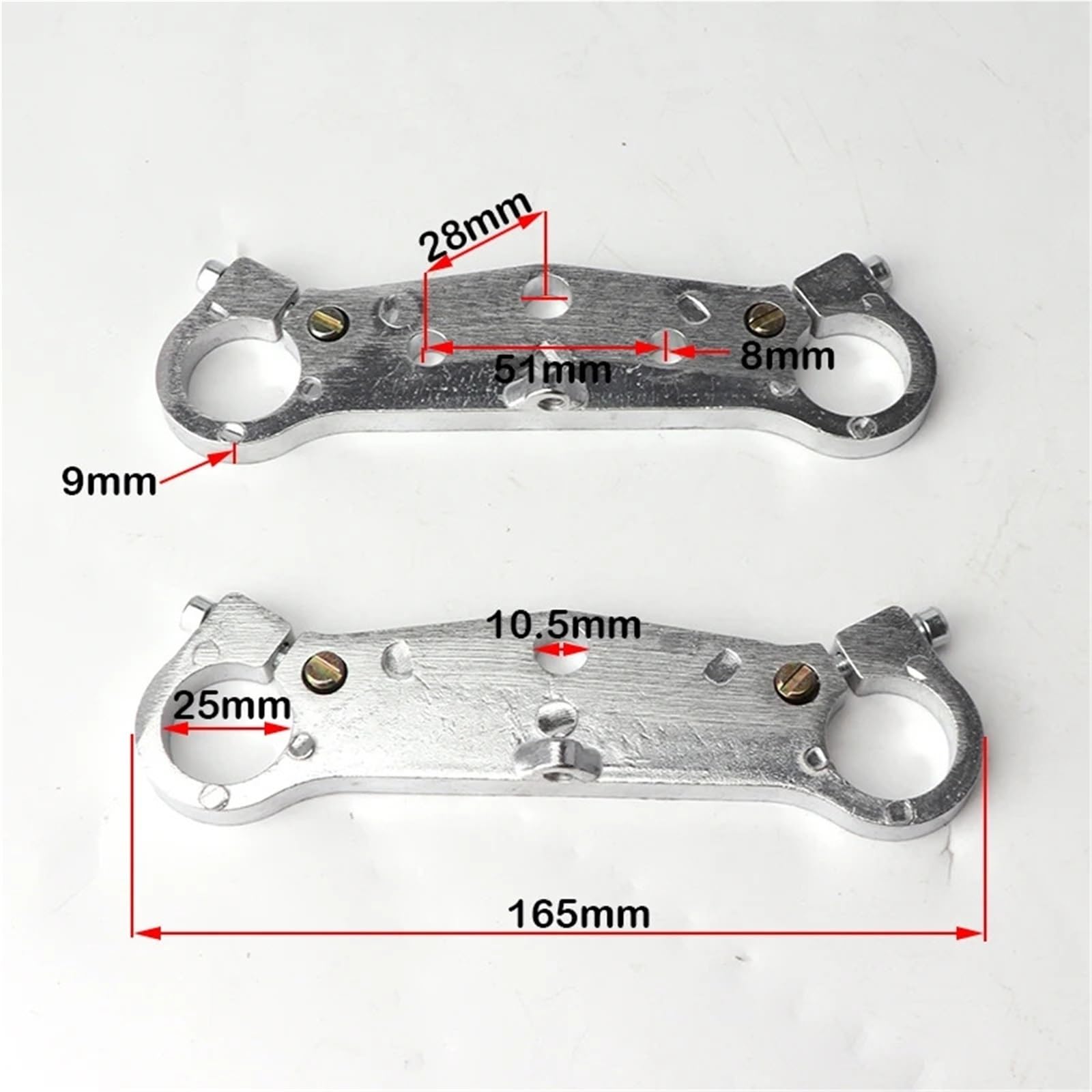 Ressorts Amortisseurs Fourche Avant de Moto 510 mm, Amortisseur 25 mm, pour Mini-Moto 2 Temps 47 CC et 49 CC, pièces de Rechange pour Motos de Fosse Amortisseur Kits de Suspension(Orange)
