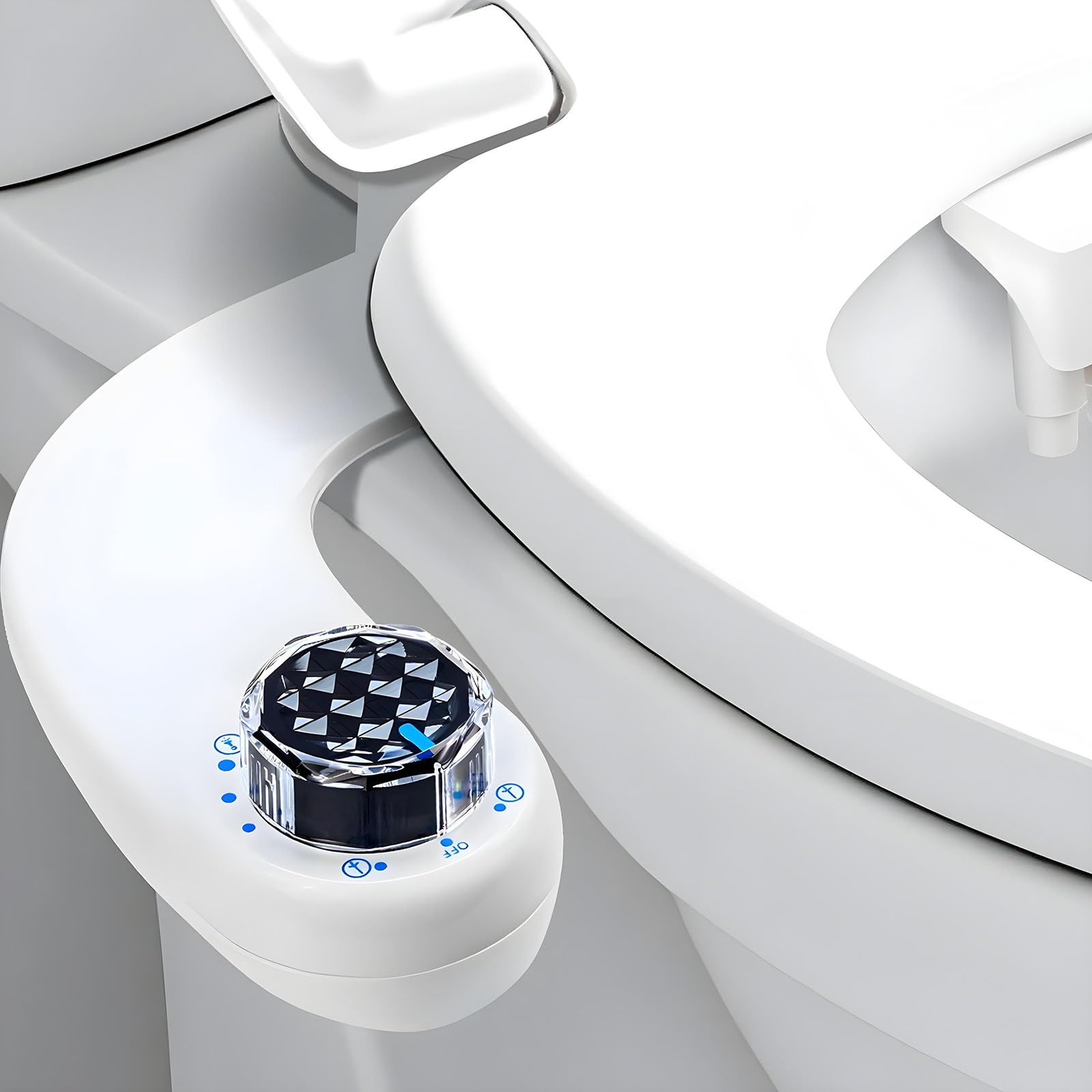 Bidet Attachment for Toilet Seat Self-Cleaning Sprayer Dual Nozzle Bidet with Adjustable Cold Water Pressure Control Frontal Rear