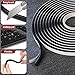 ZXMOTO 13Ft Headlight Sealant Retrofit Refit Butyl Rope Rubber Glue Reseal for Car Headlamps Window Door Windshield (1 Piece)