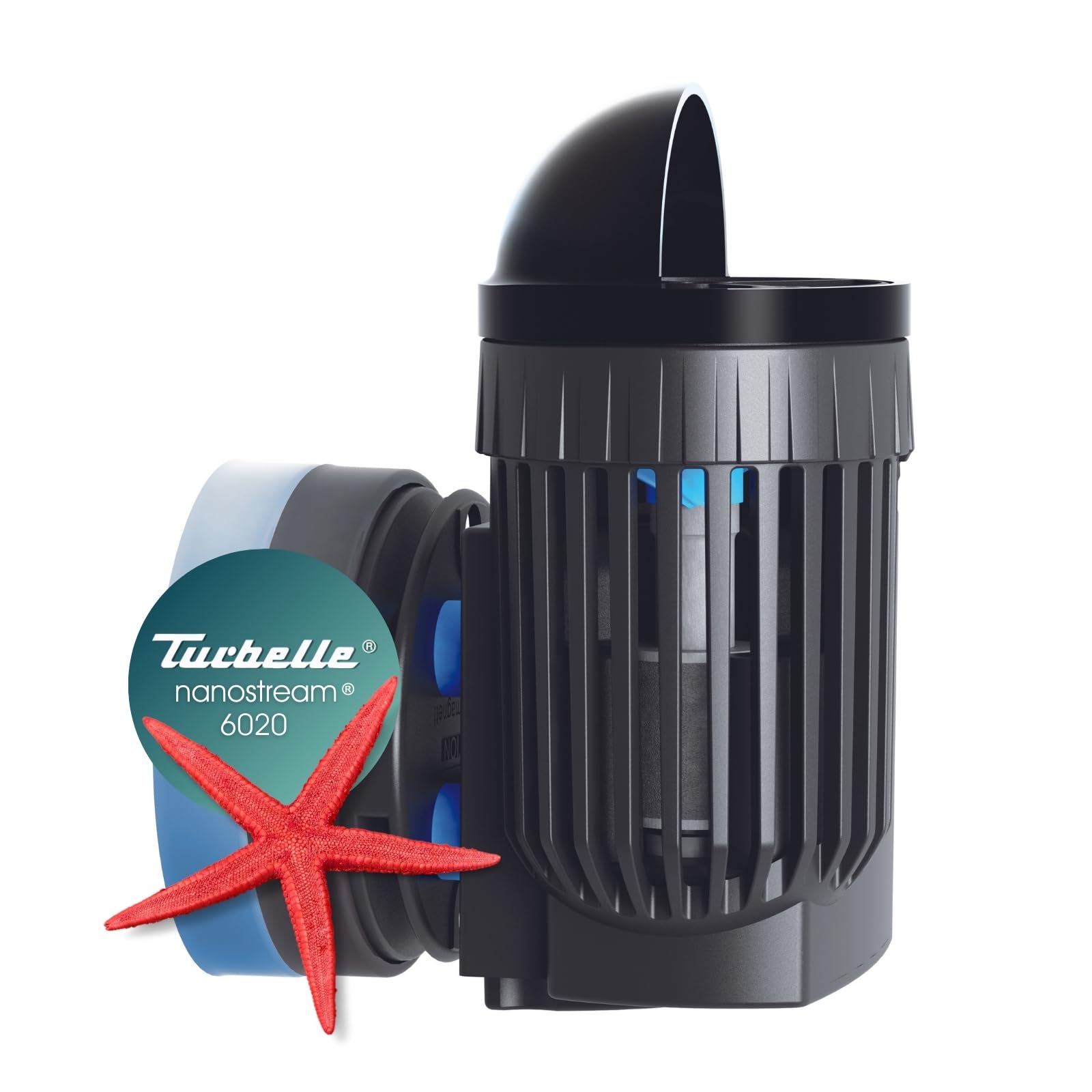 TUNZE Strömungspumpe Turbelle nanostream 6020 I Pumpe mit 2.500l/h Stömungsleistung I Propellerpumpe mit Magnet Holder & Silence Klemme bis 12mm Glasstärke I Wasserpumpe für Aquarien