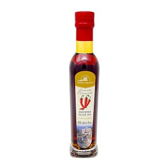 Sogno Toscano Calabrian Chili Infused Oil, Calabrian Peppers Infused with 100% Extra Virgin Olive Oil - 250 ml / 8.5 oz 1