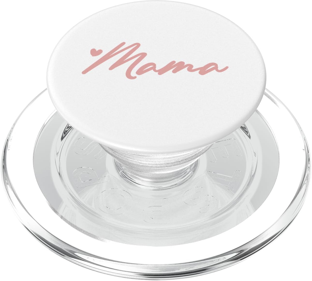 Rose White Heart Mama PopSockets PopWallet for MagSafe