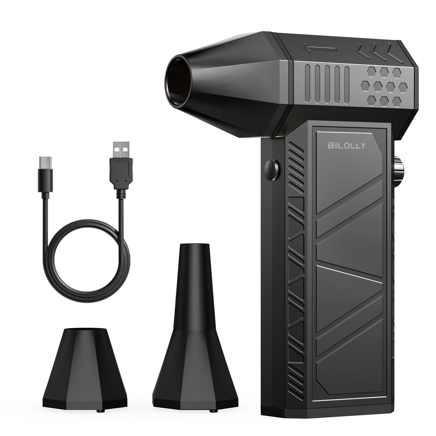 Compressed Air Duster, 130000RPM Cordless Electric Air Duster, Variable Speed Turbo Jet Fan, Portable Air Blower & Dust Blower for Computer, Keyboard, PC, Car and Home โ image 1