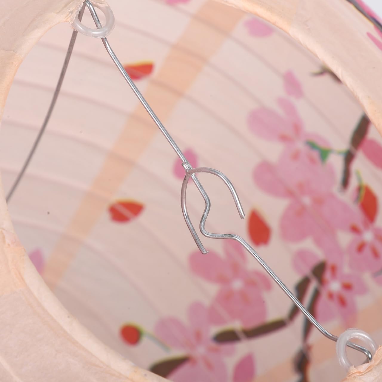 Kichvoe Paper Lantern 12 Inch Chinese Japanese Hanging Lanterns Oriental Round Lamp Foldable Festive Lamp Cherry Blossom Lantern Decoration Pink, 30x30cm, 110988BW94
