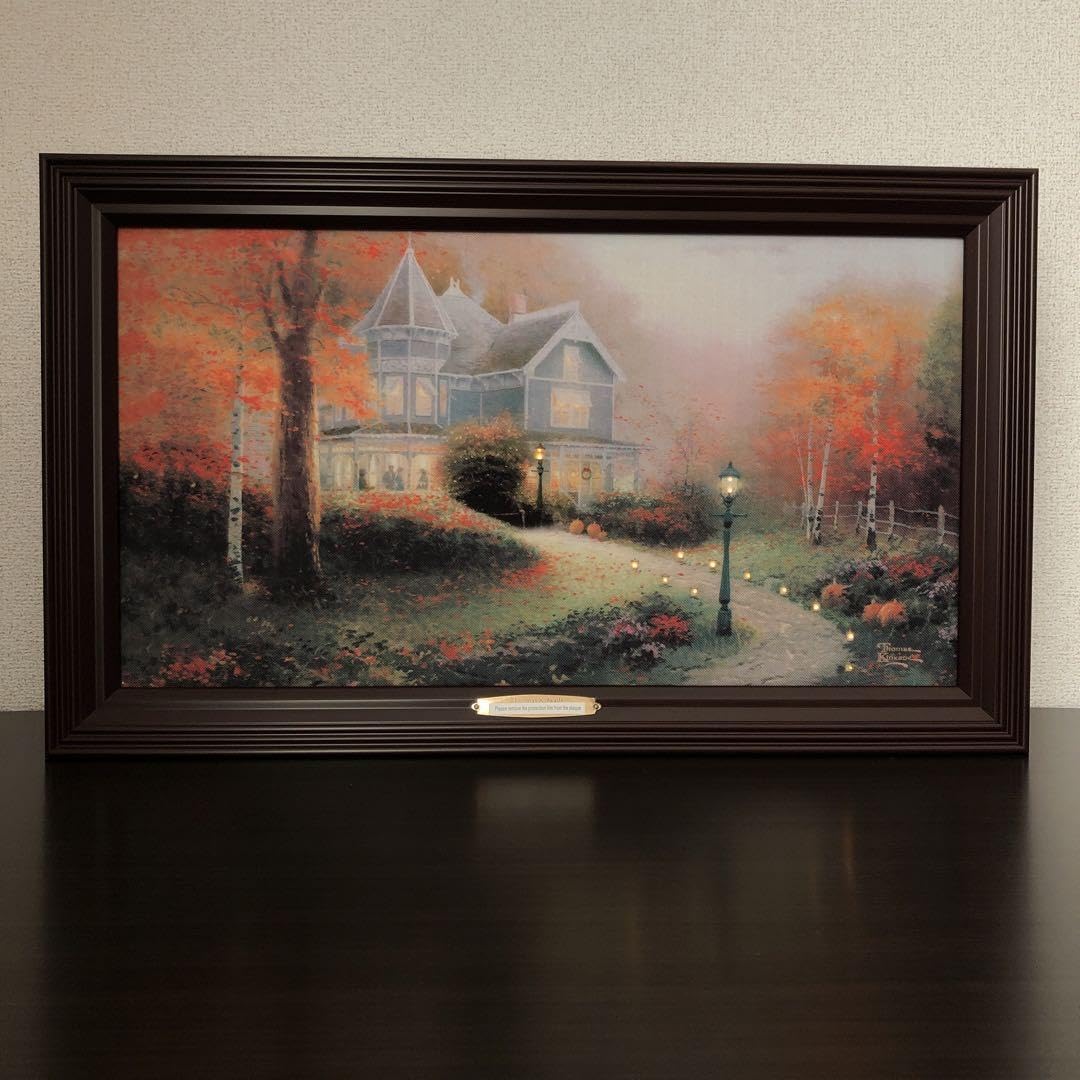 新品 トーマスキンケード 絵画 ライトアップ 光る イルミネーション 海外 秋 Amazon.co.jp: トーマスキンケード 絵画 ライトアップ る