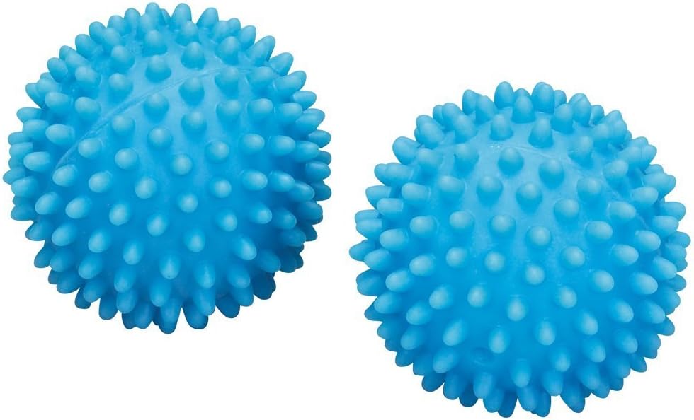 Obeer 1 pair Reusable Dryer Balls Fabric Softener Ball Laundry ball—blue