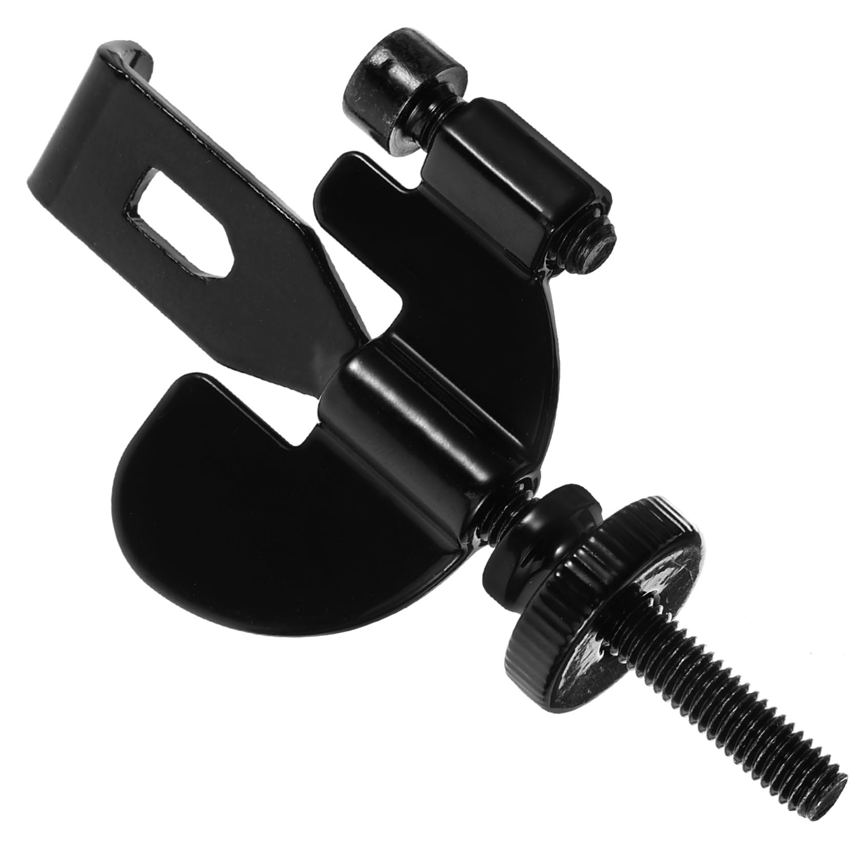 SHINEOFI 4 Pièces butée de porte intérieur protecteur Verrouillage de la porte de l'hôtel verrou porte casier de porte de sécurité à domicile serrure de porte de sécurité d'hôtel Métal Noir