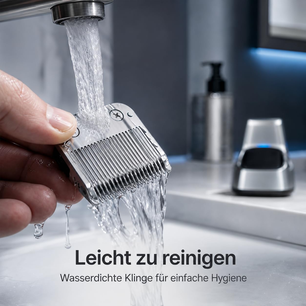 ProTrim 2.0 Haarschneider mit LCD und Edelstahlklingen für Haar und Bart | LCD-Farbdisplay, Edelstahlklingen, 8 Kämme von 3 bis 25 mm und bis zu 180 Minuten Laufzeit für flexible Pflege.