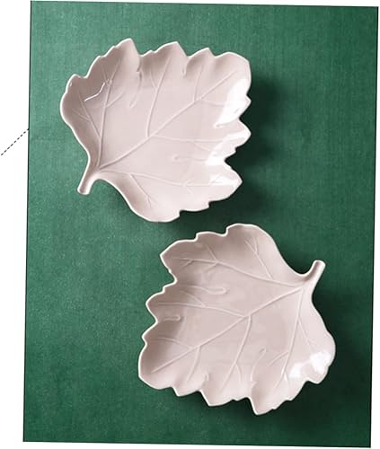 Miniatura 6 de Placas de pan grabadas en relieve de cerámica del bocado del bebé de la placa de la hoja