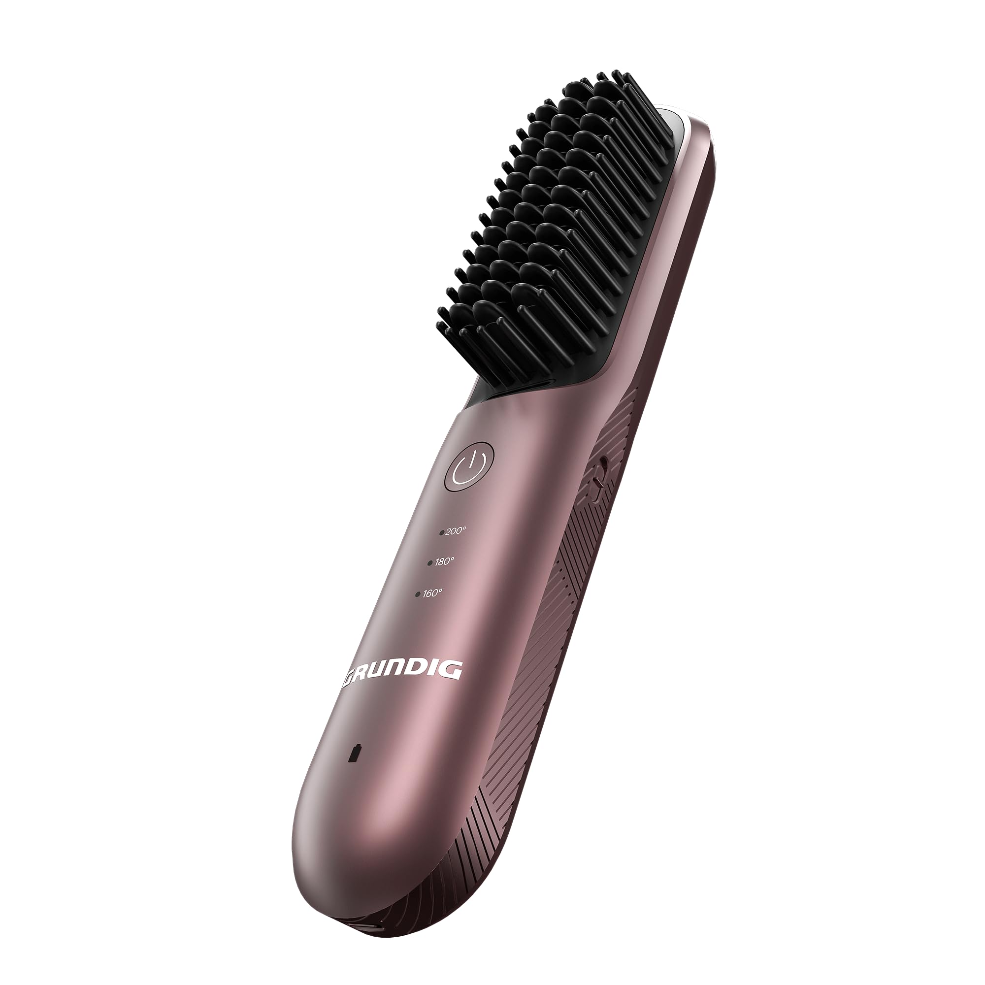 GRUNDIG HB 6450 - Cepillo alisador inalámbrico Snapstyle, 3 niveles de temperatura, batería de iones de litio, hasta 40 min de autonomía, revestimiento cerámico, función iónica, carga USB, incluye