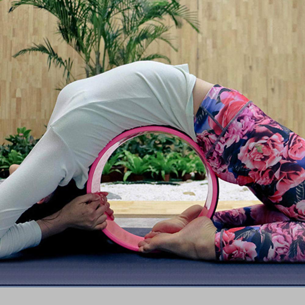 Cerchi for yoga, Pilates, ginnastica, fitness, stretching for la schiena, rullo, anello, ruota, equilibrio, accessorio, cerchi for, posizione del Dharma