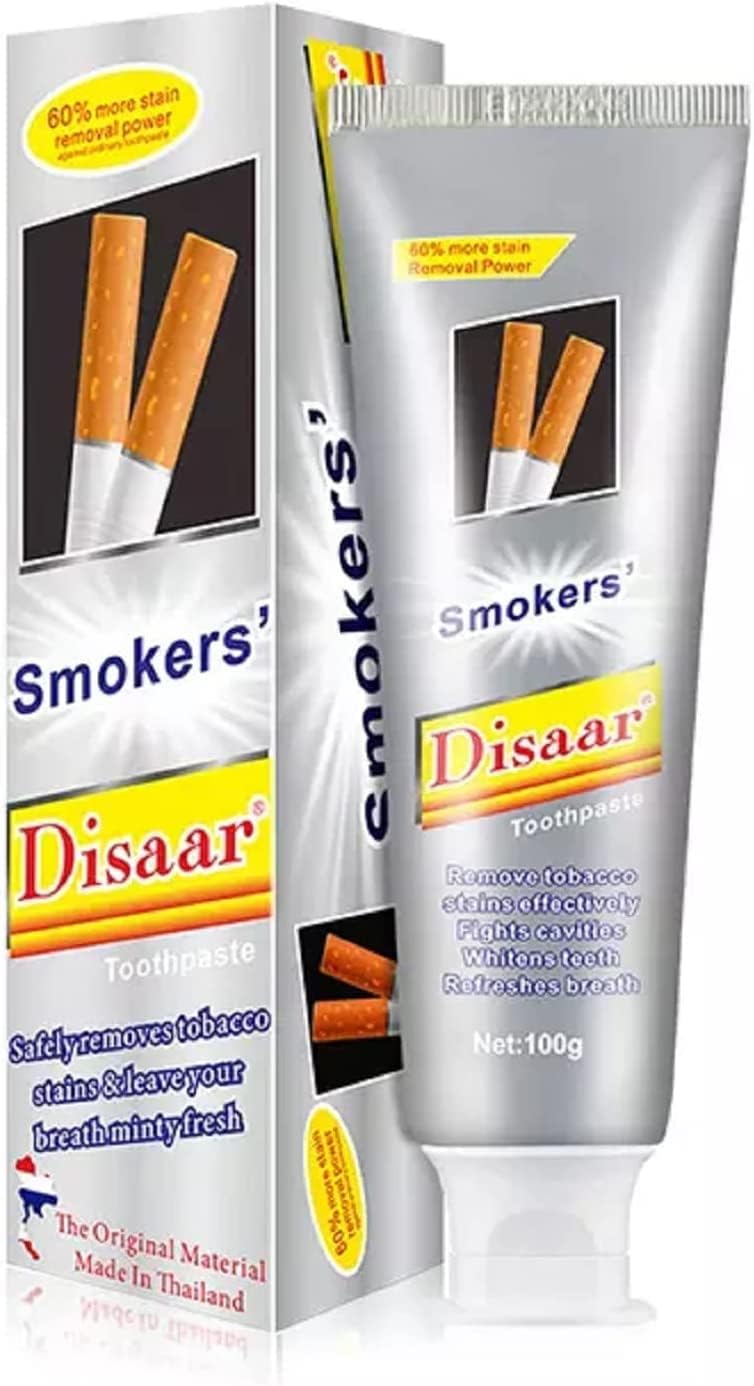 Smokers Toothpaste for Whitening and Stain Removal, 100